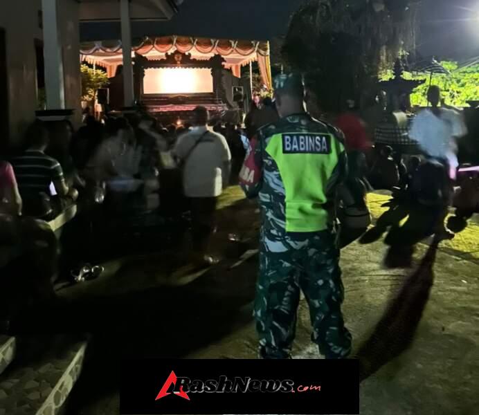 Kolaborasi Aparat dan Pecalang Ciptakan Suasana Kondusif di Tampekan