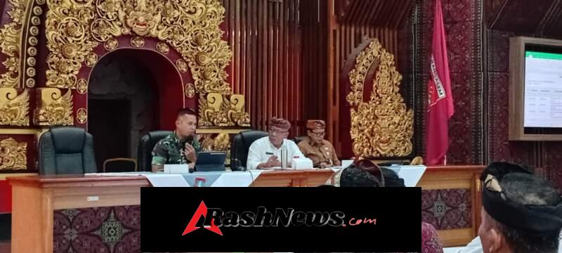 Rakor Percepatan Program KDKMP, Dandim 1623/Karangasem Berharap masing – masing Kecamatan segera mencari lahan.