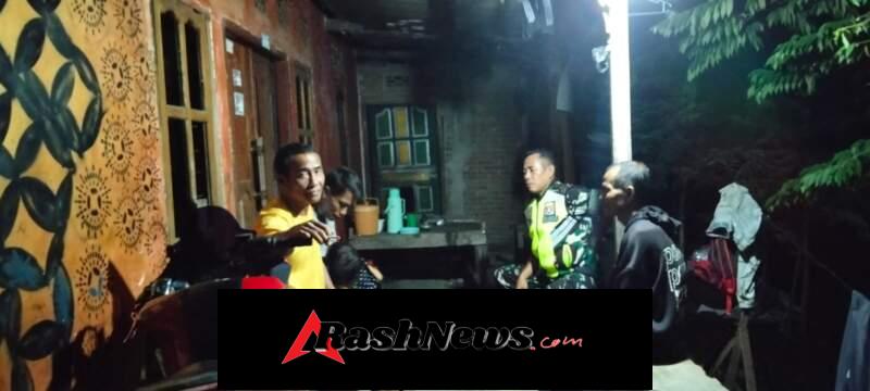 Menjaga Rasa Aman, Koramil 1607-09/Utan Hadir di Setiap Langkah Malam 