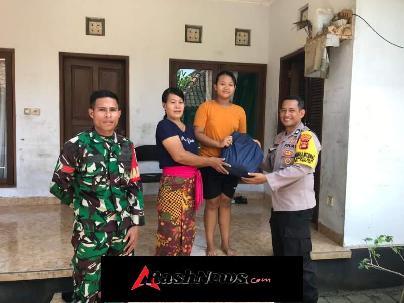 Bhabinkamtibmas Desa Sumerta Kelod Sambangi Anak Yatim, Berikan Motivasi dan Bantuan Sembako