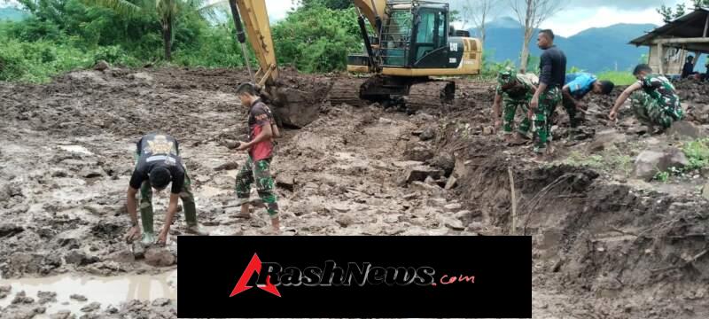 Kemanunggalan TNI-Rakyat, Satgas TMMD Ke-127 Wujudkan Infrastruktur Tangguh di Desa Werang