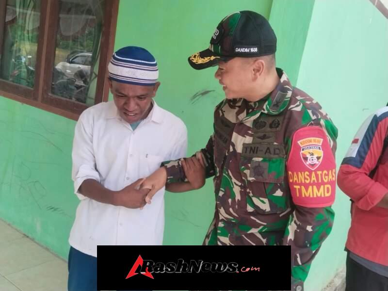 Dandim 1608/Bima Ciptakan Kedekatan Spesial dengan Murid SLB Sondosia