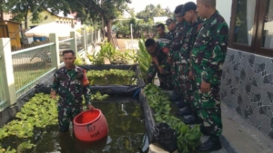 Koramil 03/Sape Ajak Masyarakat Manfaatkan Lahan Terbatas untuk Budidaya Lele