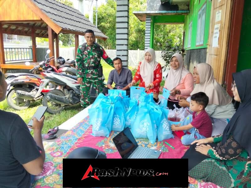 Babinsa Seteluk Perkuat Koordinasi Data Penerima Manfaat MBG di Desa Seran