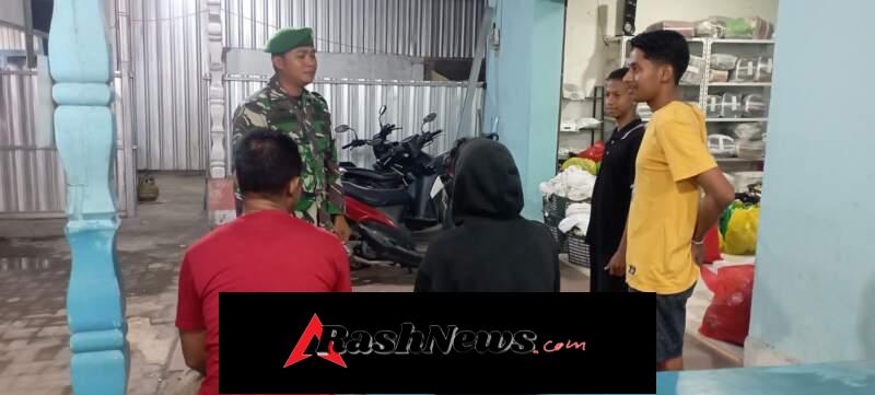 Babinsa Kodim 1628/Sumbawa Barat Intensifkan Patroli Malam di Taliwang