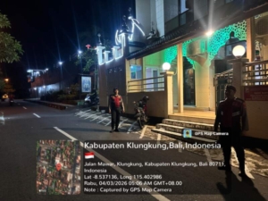 Patroli Sahur Satsamapta Polres Klungkung, Ciptakan Harkamtibmas Kondusif Di Bulan Ramadan 1447 H
