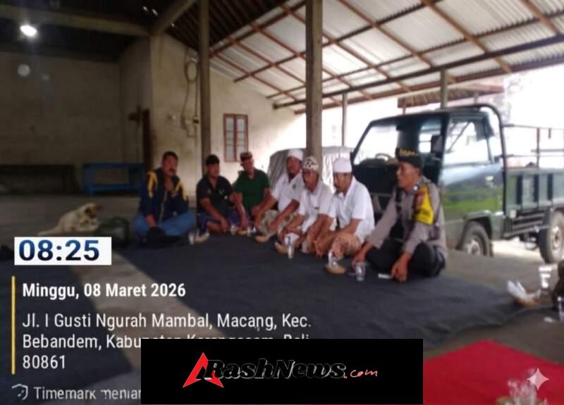 Sinergitas Tanpa Batas, Polsek Bebandem Kawal Persiapan Tawur Agung Kasanga Melalui Minggu Kasih