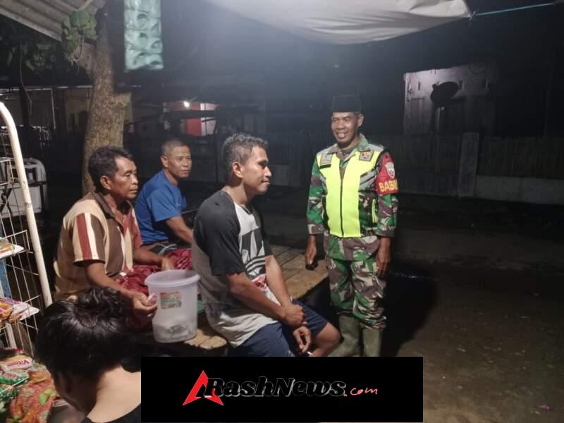 Sinergi Babinsa, Pol PP, dan Tokoh Masyarakat Jaga Keamanan Wilayah Woha