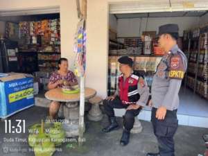 Polsek Selat Gelar Patroli untuk Jaga Keamanan Wilayah