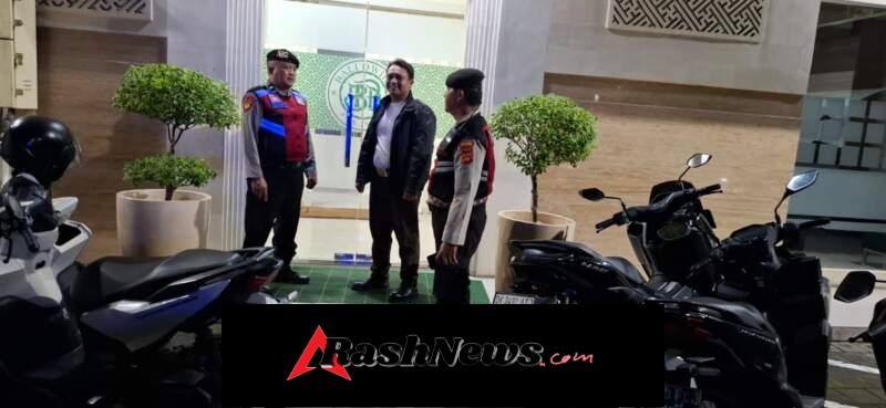 Polsek Kuta Utara Patroli Subuh Sambangi Kantor Perbankan BPD Gatsu Barat