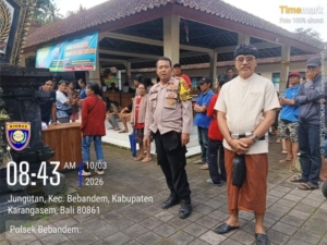 Sinergi Polri dan Desa Adat: Pasar Murah di Desa Jungutan Bantu Ringankan Beban Warga Jelang Nyepi