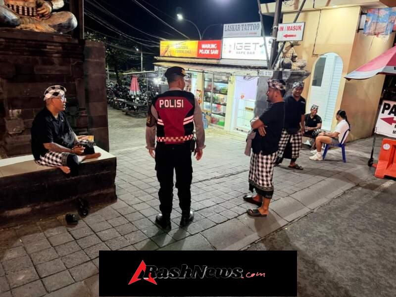 Polsek Kuta Utara Dan Pecalang Bersinergi Patroli Amankan Kawasan Wisata