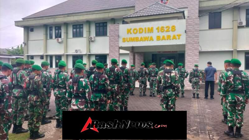 Kodim 1628/Sumbawa Barat Siagakan Personel Hadapi Perkembangan Situasi Global