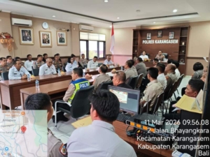Sipropam Polres Karangasem Laksanakan Was Pam Audit Kinerja Itwasda Polda Bali Tahap I TA 2026