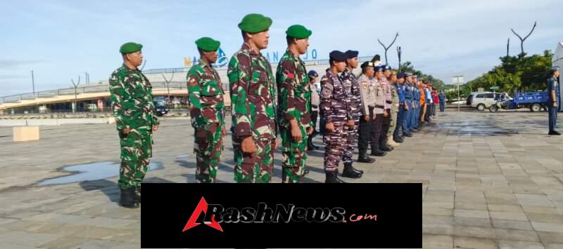 Pasi Ops Kodim 1630/Mabar Hadiri Apel Gabungan Kesiapan Angkutan Laut Lebaran 2026 di Labuan Bajo