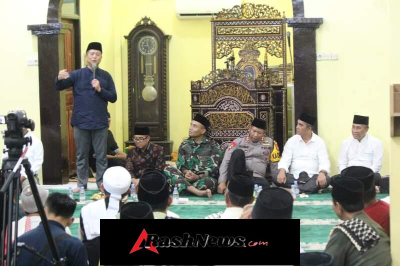 Perkuat Sinergitas TNI dan Pemerintah, Dandim 1628/Sumbawa Barat Hadiri Safari Ramadhan Gubernur NTB