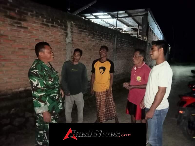 Patroli Siskamling di Wilayah Kecamatan Woha dan Sekitarnya Berjalan Aman dan Tertib