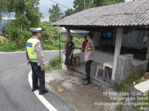 Ops Ketupat Agung 2026 dalam rangka hari raya Idul Fitri 1447 H dan Hari Raya Nyepi Tahun Baru Caka 1948 di Daerah Hukum Polsek Selat, Polres Karangasem