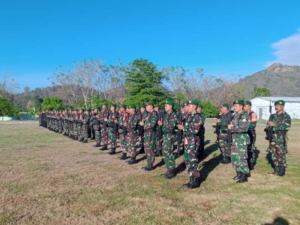 Dandim 1628/Sumbawa Barat Pimpin Upacara Bendera, Bacakan Amanat Pangdam IX/Udayana
