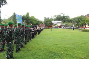 Pelibatan 310 Personel TNI, Polri, dan Instansi Terkait Jaga Ketertiban Malam Idul Fitri