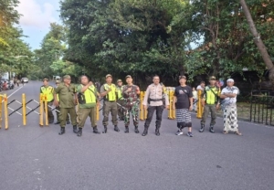 Kolaborasi TNI-Polri, Linmas dan Pecalang: Parade Ogoh-Ogoh di Wilayah Dentim Berjalan Aman dan Lancar