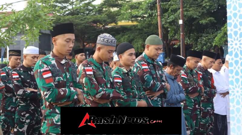 Kebersamaan Tanpa Batas, Yonarmed 12 Kostrad Rayakan Idul Fitri di Tanah Perbatasan