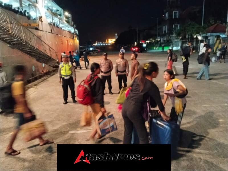 Ops Ketupat Agung 2026 : Pengamanan Kedatangan KM Awu di Pelabuhan Benoa
