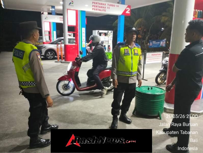Cegah terjadinya Kriminalitas pada malam hari, Polsek Penebel laksanakan Patroli Blue Light