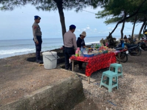 Patroli Rutin Polairud Polres Gianyar di Pantai Masceti, Situasi Aman dan Kondusif