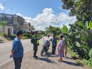 Serma Frengki Moni Perkuat Kamtibmas Lewat Monitoring Wilayah