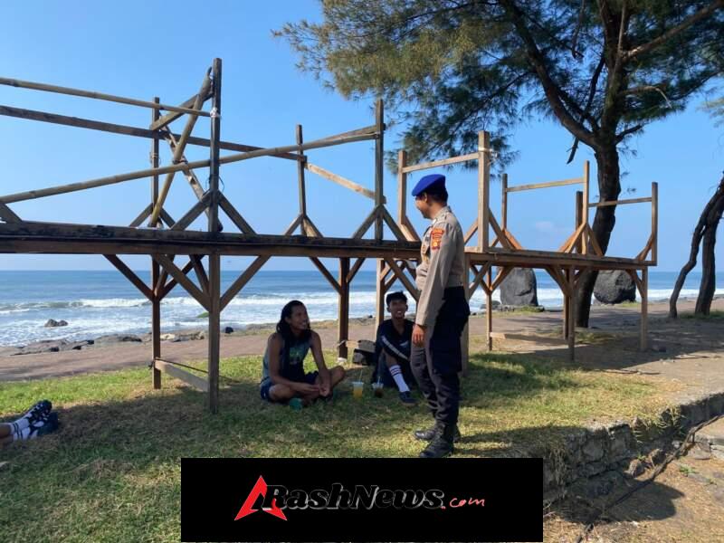 Polairud Polres Gianyar Intensifkan Patroli dan Pengamanan Kegiatan Dewata Scooter Bali di Pantai Masceti