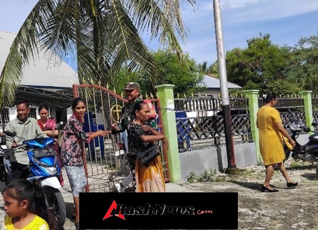 TNI Hadir, Ibadah Jemaat di Nggauk Berlangsung Khidmat