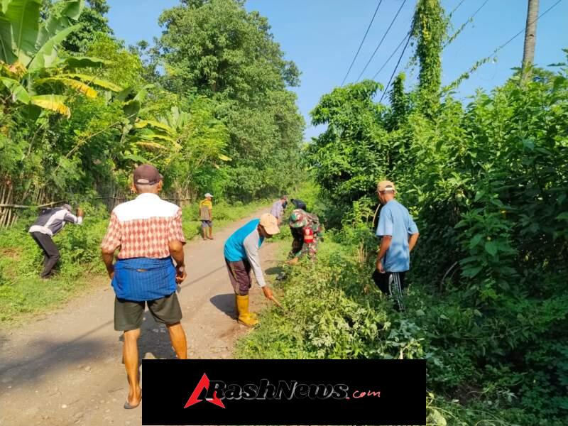 Komsos Aksi Nyata, Babinsa Nanga Miro Pimpin Gotong Royong di Sori Mila