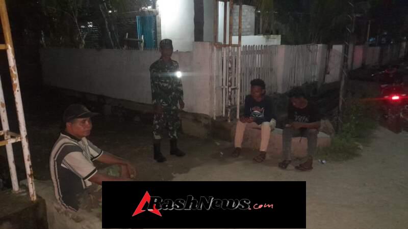 Patroli Malam Koramil 1608-04/Woha Sasar Tiga Kecamatan