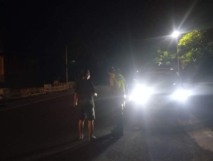 Polsek Selemadeg barat Gelar Patroli Malam Menjelang Dini Hari