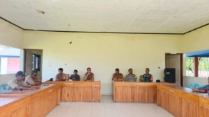 Babinsa Hadiri Rapat Penegasan Batas Lahan di Desa Tatar