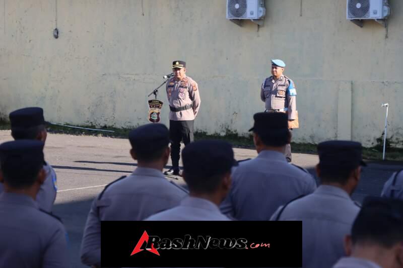 Wakapolres Karangasem Pimpin Apel Pagi, Tekankan Kesiapan Pengamanan IBTK 2026