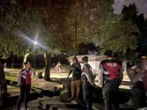 Ops Cipkon Agung 2026, Sat Samapta Intensifkan Patroli Dialogis di Lapangan Renon