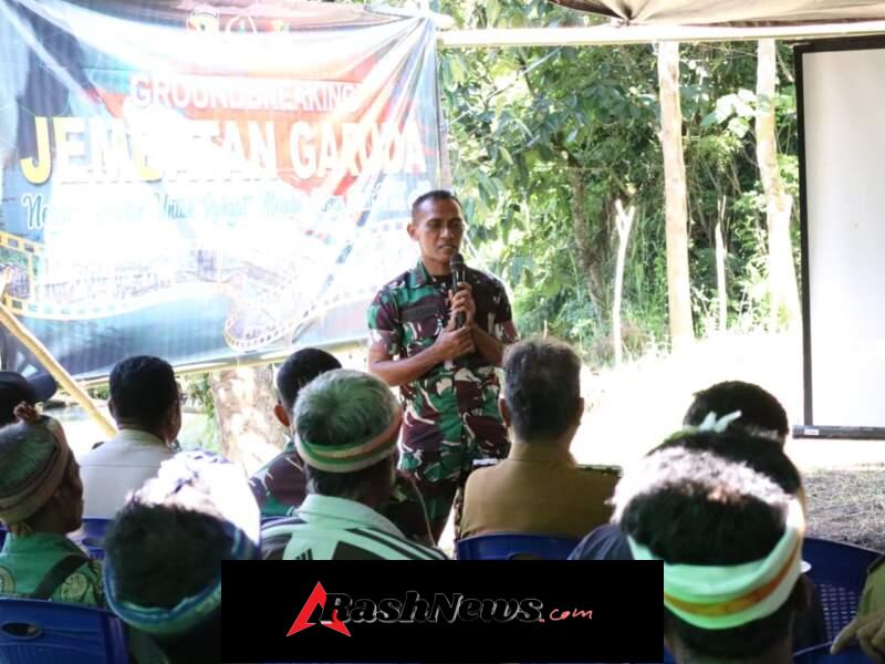 Sinergi TNI dan Pemda, Pembangunan Jembatan Perintis Garuda Resmi Dimulai