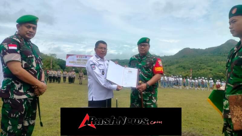 Dandim 1618/TTU Tanda Tangani Naskah TMMD Ke-127, Bukti Sinergi TNI dan Pemda Bangun Perbatasan
