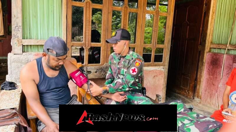 Yonarmed 12 Kostrad Perkuat Kepedulian Melalui Layanan Kesehatan Keliling