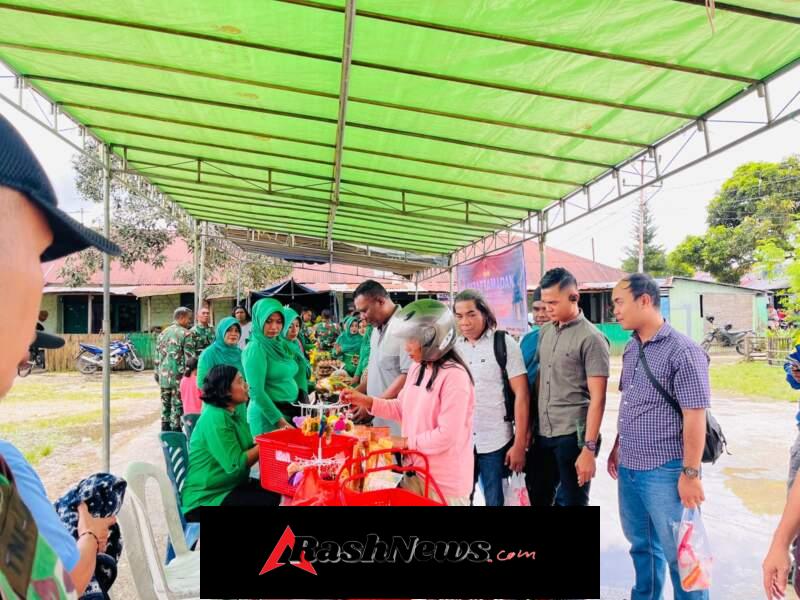 Bantu Kebutuhan Warga, Kodim 1613/Sumba Barat Gelar Bazar Ramadhan