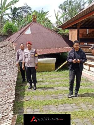 Angin Kencang Robohkan Sejumlah Bangunan Suci di Pura Luhur Pucak Tinggah Baturiti