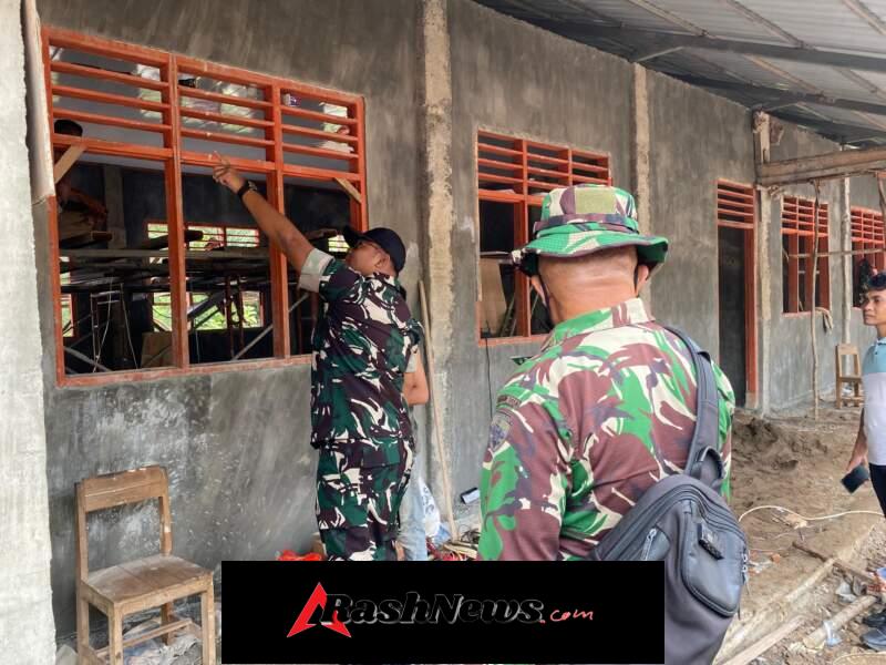 Dandim 1618/TTU Cek Detail Pekerjaan, Mutu Bangunan Jadi Prioritas Utama