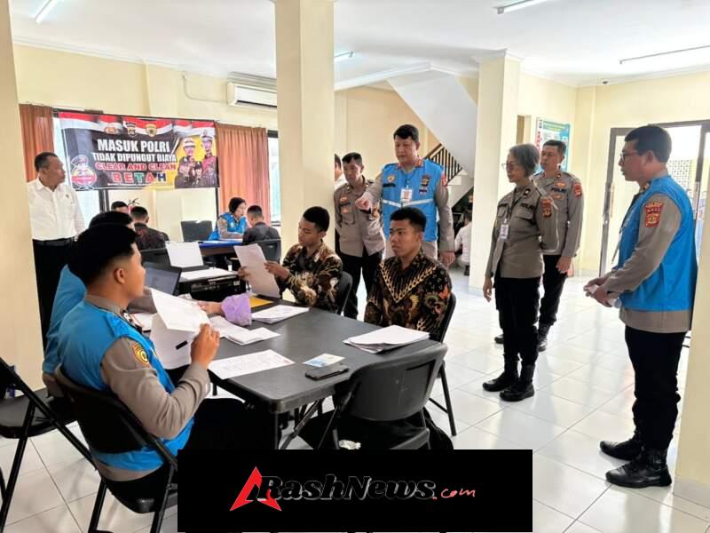 Kapolres Tabanan Tinjau Langsung Penerimaan Terpadu Polri 2026, Pastikan Berjalan Transparan dan Humanis