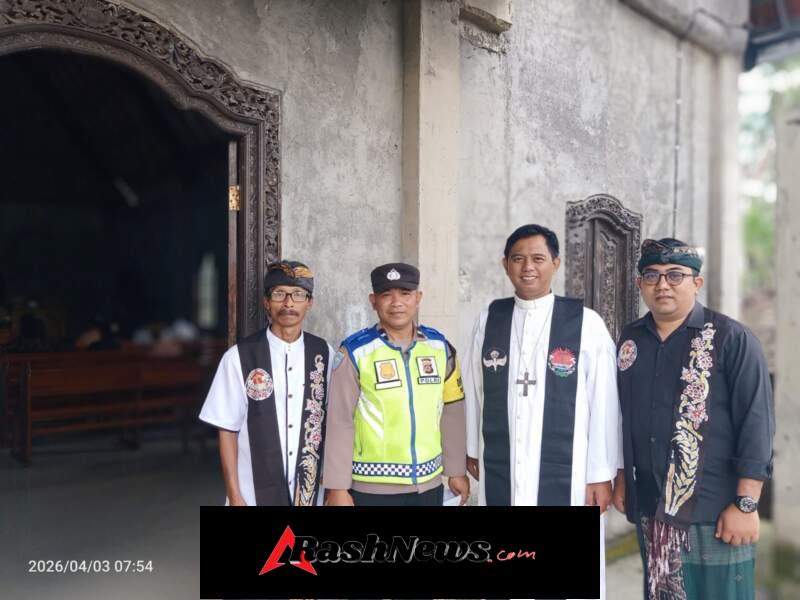 Pengamanan Ibadah Jumat Agung di Belatungan, Polri Hadir Ciptakan Rasa Aman dan Khidmat Beribadah