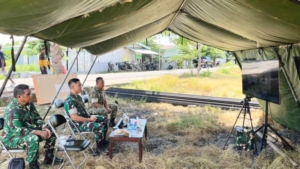 Wakil Panglima TNI Pimpin Vicon, Dandim 1601/ST Pantau Progres KDKMP