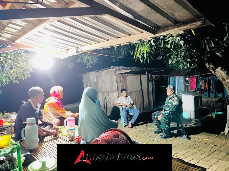 Patroli Malam Koramil 1628-01/Taliwang, Tingkatkan Keamanan Lingkungan Warga