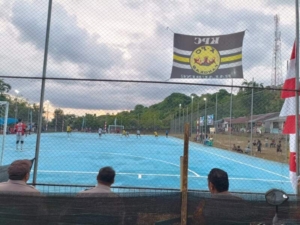 Babinsa Koramil 1624-04 Jaga Kondusifitas Open Turnamen Futsal di Omesuri