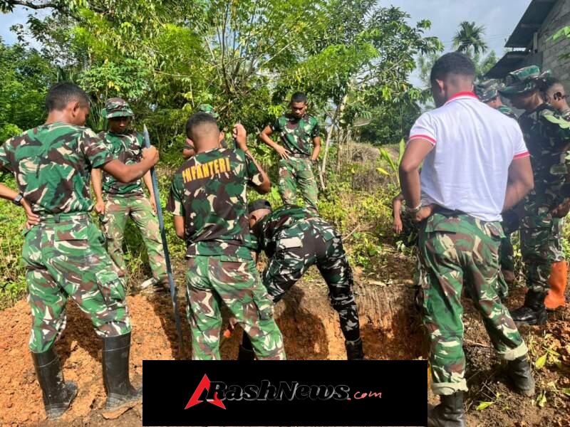 TMMD Ke-128 Fokus Sanitasi, Penggalian MCK Terus Dikebut di Sumba Barat Daya